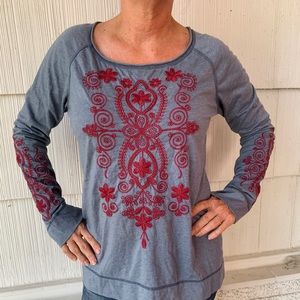 Johnny Was long sleeve shirt size M